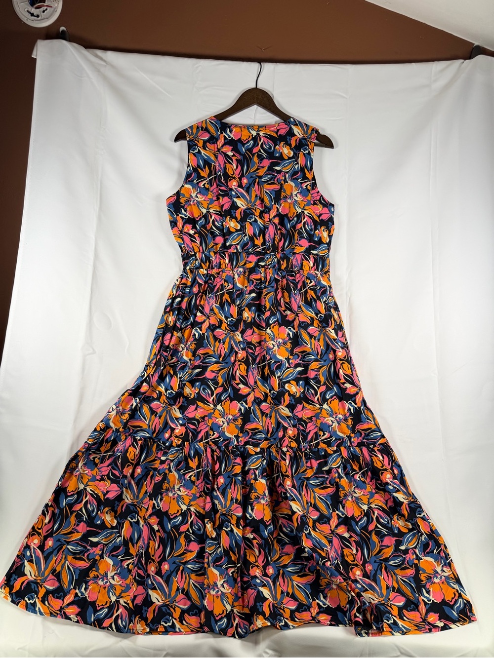 FRENCH CONNECTION Women’s Size XL Dress Maxi Twist Front Style Cotton NWT - Picture 13 of 15